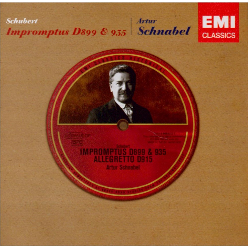 SCHUBERT - Schnabel - Quatre impromptus, pour piano op.90 D.899